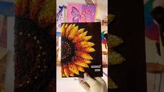 tissue paper art on canvas sunflower 🌻#art #viral_shorts (⁠◠⁠‿⁠◕⁠)◉⁠‿⁠◉