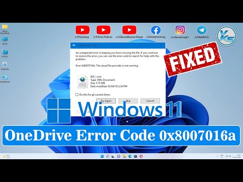 Как исправить код ошибки OneDrive 0x8007016a в Windows