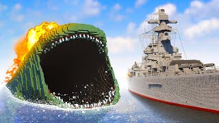 Hunting BLOOP Using a Battleship - Teardown Mods Gameplay