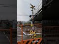 踏切 電車 鉄道 jr南武線 本宿原 jr東日本e233系 railroad crossing japan