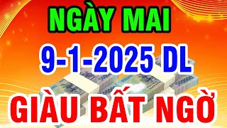 Tử Vi Ngày 9/1/2025 Tiền Về, GIÀU TO RỒI ! Thần Tài RÁT Cổ Gọi Tên 7 Con Giáp SỐ ĐỎ TIỀN VỀ TỚI TẤP