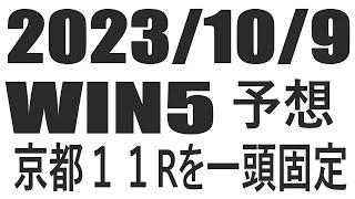 【競馬予想】２０２３年１０月９日のＷＩＮ５予想