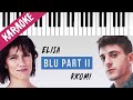 Elisa feat. Rkomi | Blu Part II // Piano Karaoke con Testo