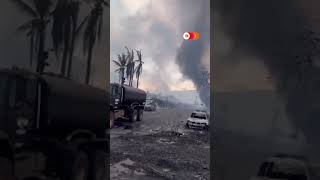 Footage captures devastating aftermath of Hawaii wildfires #news #hawaii #videonews #maui #fire