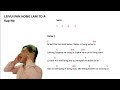 lei vui pan hong lam to a lyrics with guitars chords key c