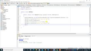 User input in java using bufferedReader class || JAVA || BufferedReader ||