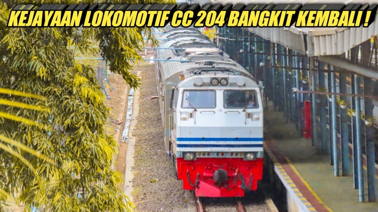 Berjaya Kembali Lokomotif Cc 204 Kini Membawa Kereta Api Penumpang