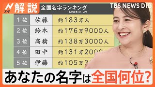 難読名字…なぜ「七五三」を「しめ」と読む？ 夏感じる「七夕」さん、「海」さん、「朝顔」さんも【Nスタ解説】｜TBS NEWS DIG