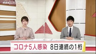 石川県で新型コロナ５人感染　８日連続の１桁 2021.6.14放送