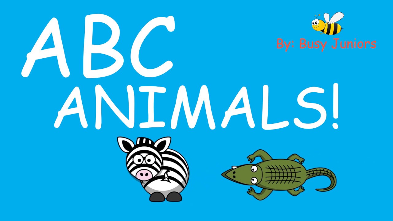 ABC Animals Alphabet | Learn With Busy Juniors - YouTube