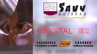 オートテンパリング機能搭載のチョコレートエンローバー「CRYSTAL185」の紹介