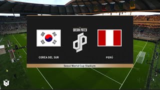 Corea del Sur vs Peru - Amistoso Internacional  | Gameplay Pes 2021