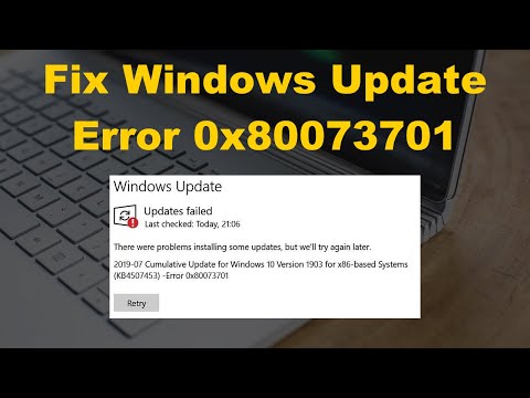 How to Fix Windows Update Error 0x80073701?