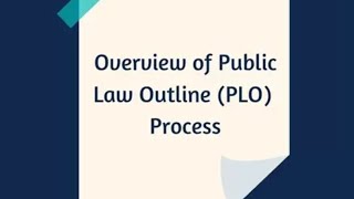 The PLO Process - Public Law Outline- Unpacking the Pre-Proceedings Process #court #children