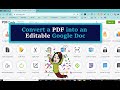 Convert PDFs to Editable Google Docs