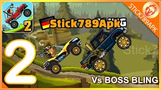HILL CLIMB RACING 2 | 🏍 Sports Car Golden Vs Boss Super Diesel | Gameplay Part 2 | Stick789Apk