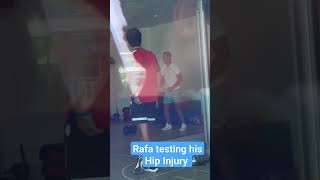 Rafael Nadal testing his Hip Injury for Comeback #Shorts #rafaelnadal #nadal
