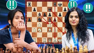 Aggressive Chess Game:100 |Tania sachdev vs Divya Deshmukh