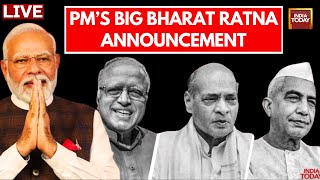 Bharat Ratna LIVE News: Bharat Ratna For Chaudhary Charan Singh, PV Narasimha Rao \u0026 M S Swaminathan