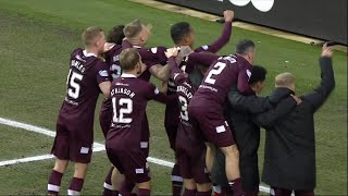 Full time scenes as Hearts celebrate beating Hibernian in the Scottish Cup