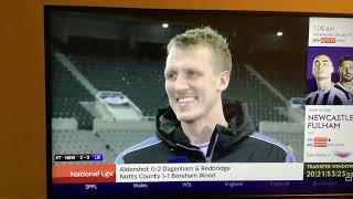 Dan Burn Dance and Interview and Goal v Leicester City