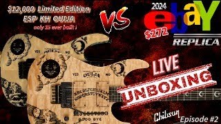 Live Chibson Style Guitar Unboxing | ESP Kirk Hammett Ouija Replica : 2024 model $272 eBay ChiSP: