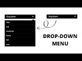 Learn how to create a Dropdown Menu Using HTML and CSS