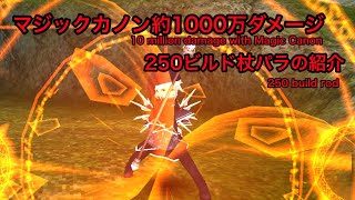 #toram マジックカノンで1000万ダメージ？！250ビルド　杖パラの紹介