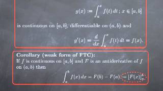 M13-1: Fundamental Theorem of Calculus (part I)