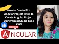 How to Create First Angular Project | How to create Angular Project in Visual Studio Code #angular