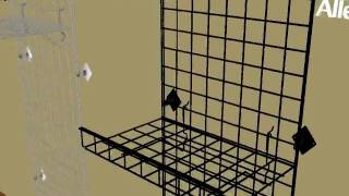 Gridwall 15 Inch x 24 Inch Multi-Purpose Wire Shelf.avi