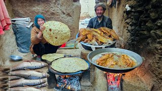 Cooking fish the way this cave couple does