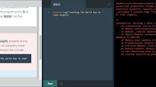 Do you want to learn JavaScript? Codecademy JavaScript Tutorial.