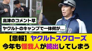 【悲報】ヤクルトスワローズ、今年も怪我人が続出してしまう...【5ch/2ch】【なんj/なんg】【反応集】