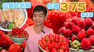 【黑哲吃甚麼EP10】 拉麵店爆吃草莓 375 顆!!｜首創拉麵吃到飽草莓無限吃｜博多豚骨、香川清湯｜草莓慕斯、草莓塔、草莓奶酪｜中壢｜山禾堂拉麵｜大胃王｜吃播｜mukbang｜eating show