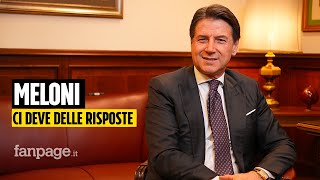 Giuseppe Conte intervistato da Fanpage: \