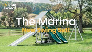 All New Swing Set with THREE SLIDES for 2023! | The Marina | King Swings Review