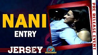 Actor Nani Entry @Jersey Pre Release Event | Shraddha Srinath | Venkatesh | NTV ENT