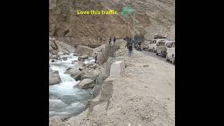 The traffic jam you would love. #travel#leh #shorts #river #baileybridge