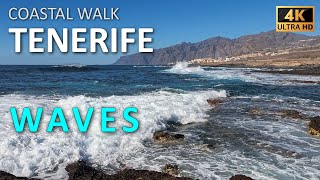 Tenerife Coastal walk from Alcalá to Los Gigantes, capturing waves.