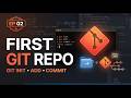 Create Your First Git Repository | Git Init, Add & Commit Explained (2026)