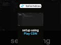🔥Tailwind CSS Setup in 2 Minutes using Play CDN Tutorial #tailwindcss