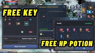 Cabal Infinite combo free Key dungeon and Hp Potion