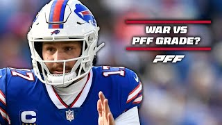 What is the difference in PFF Grade and WAR? | PFF