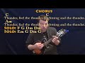 Thunder (Imagine Dragons) Mandolin Cover Lesson in C with Chords/Lyrics