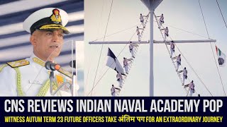 CNS Admiral R Hari Kumar Reviews Indian Naval Academy Passing Out Parade Autumn Term-23