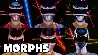 In Space - All Ranger Morphs | Power Rangers Official