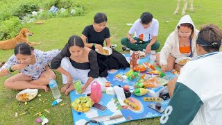 Dry picnic with my family🥰❤️