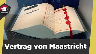 Vertrag von Maastricht 1993 einfach erklärt - Gründung der EU - Vorgeschichte - 3 Säulen erklärt!