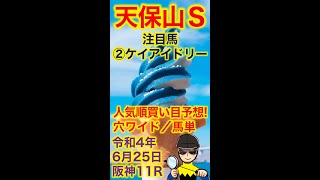 【投資競馬塾】天保山ステークス（OP）人気順で買い目予想！穴ワイド・馬単★注目馬：②ケイアイドリー★阪神11R★令和4年6月25日（土） #Shorts